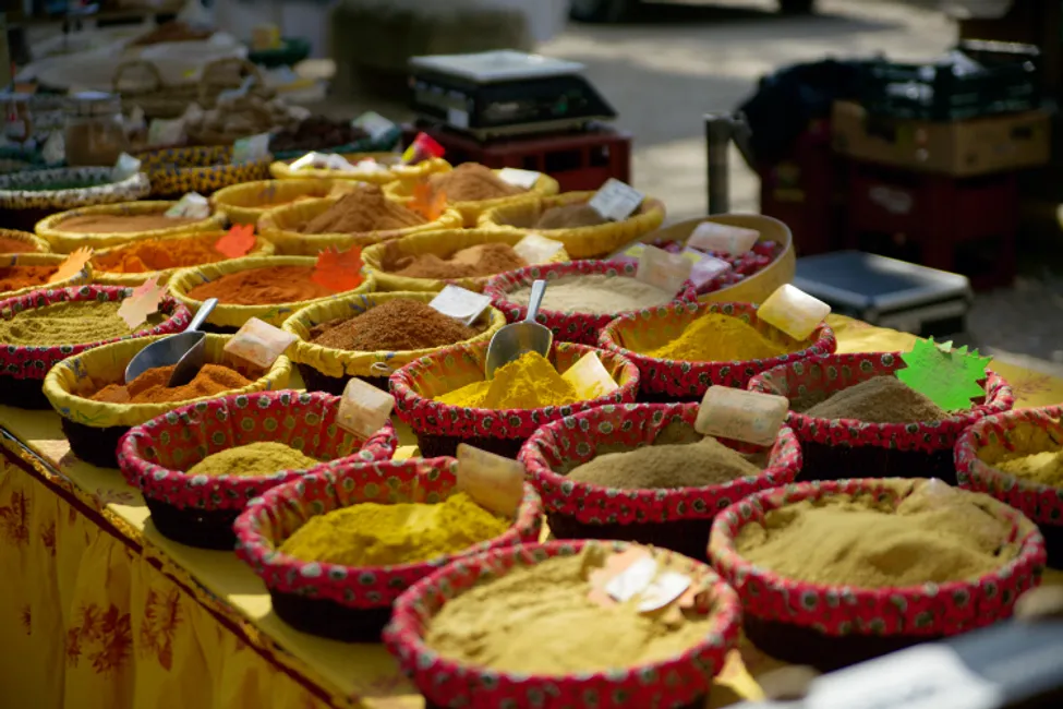Lourmarin market, France